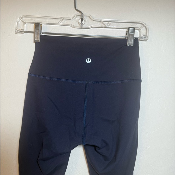 Lululemon Navy High-Waisted Biker Shorts - Picture 1 of 3